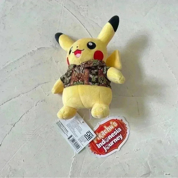 Pikachu Batik Indonesia Journey Plush 8" - Limited Edition Ship From USA - Picture 1 of 10
